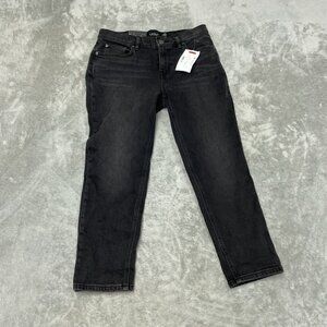 Lauren Ralph Lauren Womens Relaxed Taper Comfort Stretch Jeans 4P Black NWT 6151
